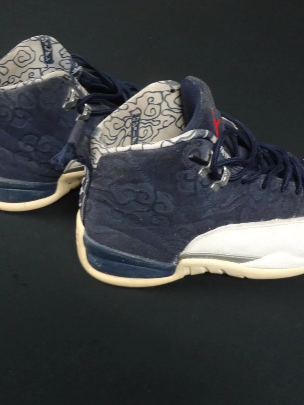AIR JORDAN 12 RETRO INTERNATIONAL FLIGHT NAVY SAIL SNEAKERS BV8016-445 MENS 12